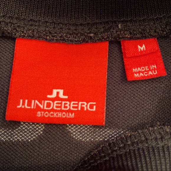 J.Lindeberg mens mock collar golf shirt - Picture 4 of 4